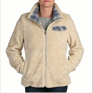 Pendleton‎ Beige Fuzzy Zip Jacket